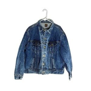 Vintage Lee Riders‎ Acid Wash Denim Trucker Jacket XL